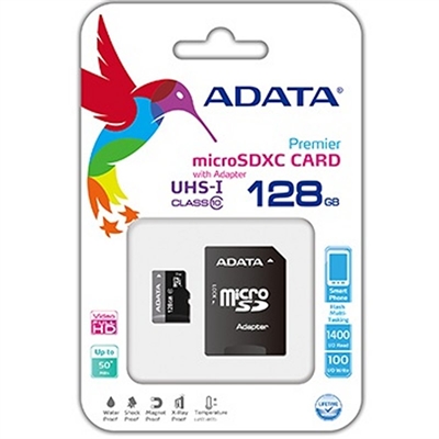 ADATA MicroSDHX 128GB UHS-I CLASS10 c/adapt