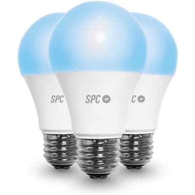 SPC Bom. Intel. Aura 800 3-Pk WiFi Color E27 Regul