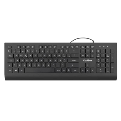 COOLBOX Teclado Flatpro  usb 1.8M silencioso