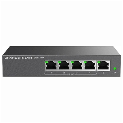 Grandstream GWN7700P Switch 5xGbE (4xPoE) 60W