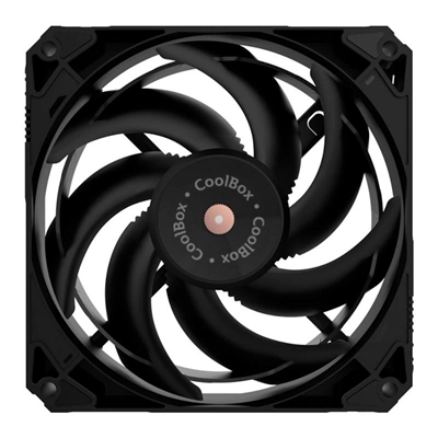 Coolbox Gaming Ventilador V12 PWM AUX 12Cm Negro
