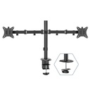 iggual SPM02 Soporte pinza mesa 2 monitores 17-32"