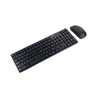 TECLADO+RATON SLIM INALAMBRICO, NEGRO