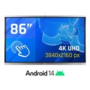 iggual Pantalla interactiva 4K ORCHID 86" Webcam