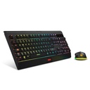 KROM KABALA  | Kit Teclado y Ratón Wireless RGB SP