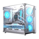 Hiditec Caja ATX Gaming Sky White USB 3.1 TYPE-C