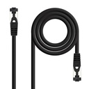 Nanocable Cable red Cat. 8.1 2GHZ SSTP Negro 1m