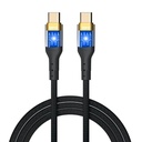 iggual Cable USB-C a tipo C 3A 100 cm trenzado LED