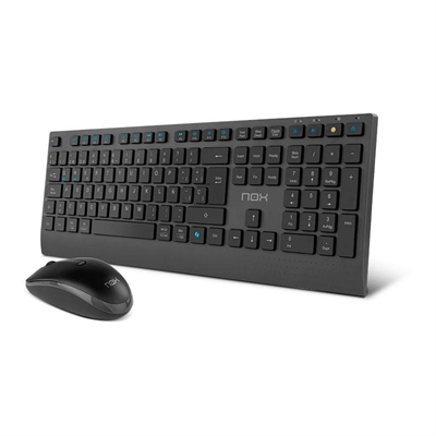 NOX LITE DUO Teclado+Ratón Inalámbrico Negro
