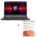 MSI Thin15-219ES AMD R7-7735HS W11H+ O365 Personal