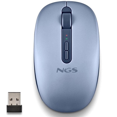 NGS Ratón Inalámbrico 2.4GHZ Dual BT FOGDUAL BLUE