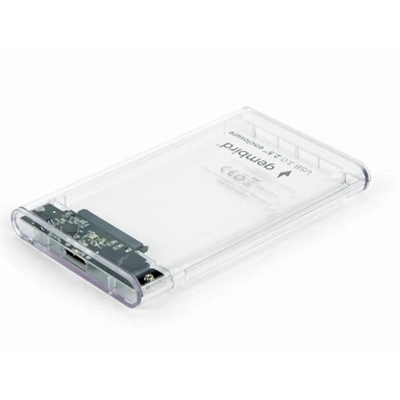 Gembird Carcasa 2.5" USB3.2 Transpare.Bolsa Trans.