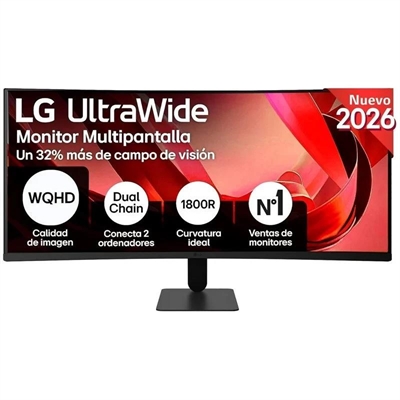 LG 34U601B-B Monitor 34" WQHD 120hz HDMI DP curv
