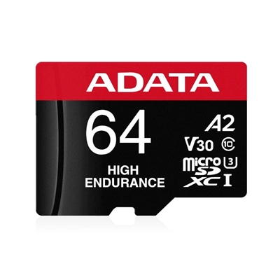 ADATA High Endurance microSDXC UHS-I 64GB V30 A2