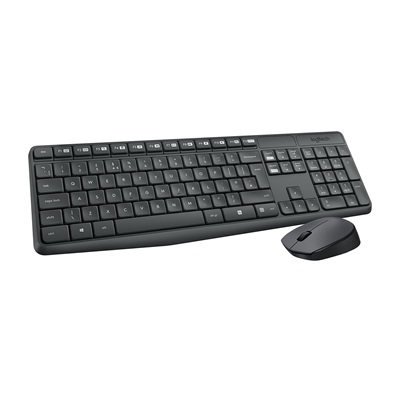 Logitech MK235 Teclado+Ratón Inalámbrico Gris