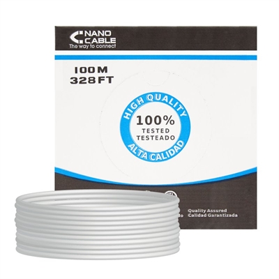 [ANEAHE0093] Nanocable Bobina Cable RJ45 CAT5 FTP Rigido 100M