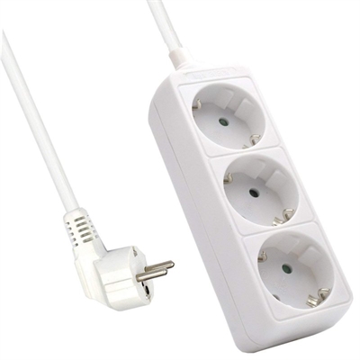 [AELREG0076] Ewent Ew3958 Regleta 3 tomas Blanco