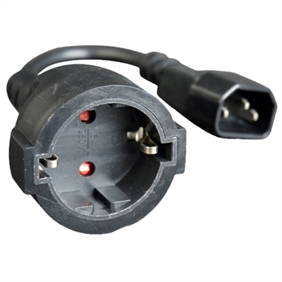 [APTAPC0697] Gembird Cable Alimentación Adap. C14(M) a Schuko(H