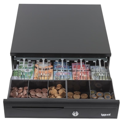 [APTACP0056] iggual Cajón Portamonedas IRON-30 42cm 5+5 negro