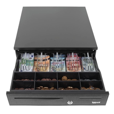[APTACP0057] iggual Cajón Portamonedas IRON-50 42cm 5+8 negro