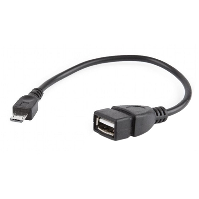 [AAOATI1125] Gembird Cable USB 2.0 OTG Micro B/M - A/H 15 cm Ne