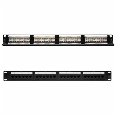 [ANEAAA0293] Nanocable Panel Parcheo 24P CAT.6 UTP 19"1U Dual