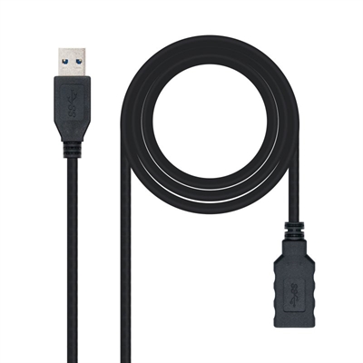 [APTAPC0752] Nanocable Cable USB 3.0 Tipo A/M-A/H Negro 1.0 m