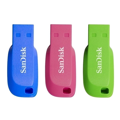 [FAELAP0539] Sandisk SDCZ50C-032G-B46T Lápiz USB 32GB Pack 3