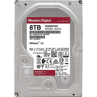 [IAIDMA0452] Western Digital WD8003FFBX 8TB SATA/600 Red Pro