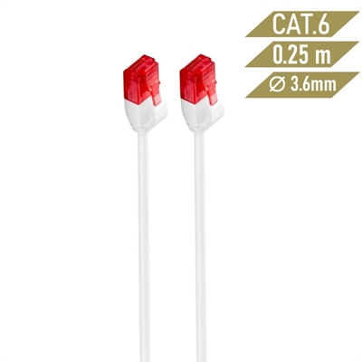 [APTAPC0936] Ewent Latiguillo Categoría 6 U/UTP Slim 0,25 M