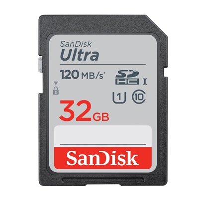 [MTMSDM0246] SanDisk Ultra 32GB SDHC Memory Card 120MB/s