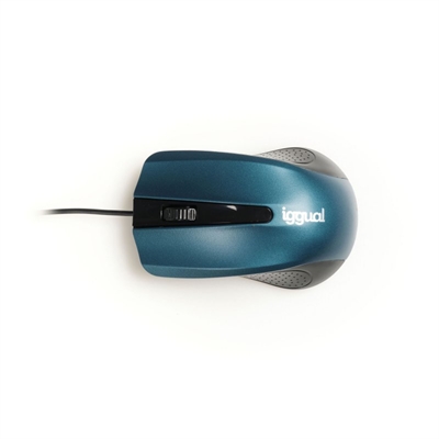 [FTRRCA0709] iggual Ratón óptico COM-ERGONOMIC-RL-800DPI azul
