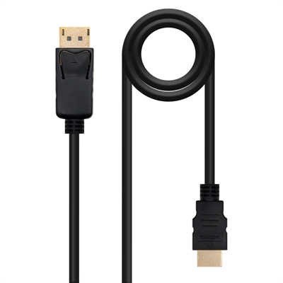 [AISCCI0564] Nanocable Cable Conversor DP a HDMI 1 M Negro