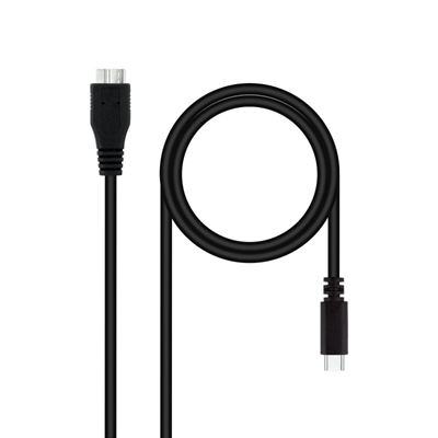 [APTAPC0983] Nanocable Cable USB 3.0, USB-C/M-Micro B/M 1 m