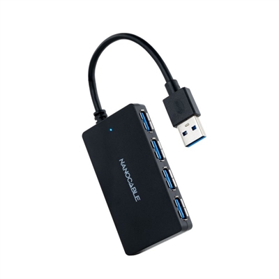 [AAOAUS0187] Nanocable Hub USB 3.0 con 4 Puertos de USB 3.0