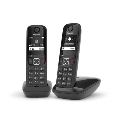 [NTETIN0168] Gigaset AS690 Inalámbrico DECT DUO Negro