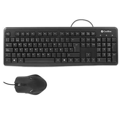 [FTRCTR0216] Coolbox Kit Teclado + Raton USB con cable