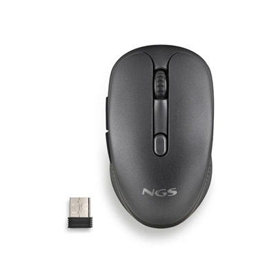 [FTRRIN0472] NGS Raton Inalambrico Recargable Silencioso Negro