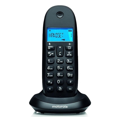 [NTETIN0171] MOTOROLA C1001 CB+ Telefono DECT Negro