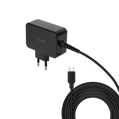 [AAOACR0272] Tooq Cargador portatil GAN USB-C PD 65W Negro