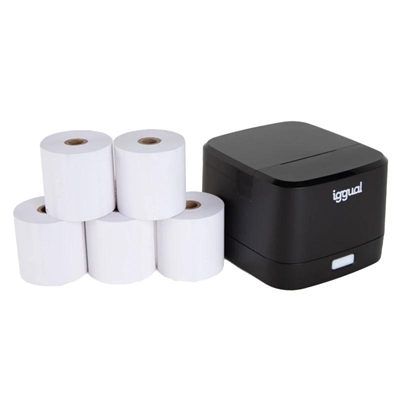 [FIMITE0396] iggual Kit impresora térmica TP EASY 58 + 5 rollos