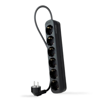 [AELREG0110] Nanocable Regleta de Enchufes 6 Tomas 1.4 m Negro