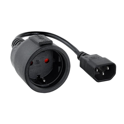 [AASASA0134] Nanocable Cable Adaptador C14-M a CEE7-H, 50cm