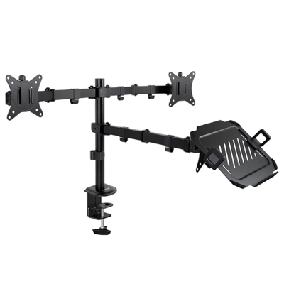 [AISATV0403] Tooq DB1202TN-B Soporte mesa 2 pantallas+ portatil