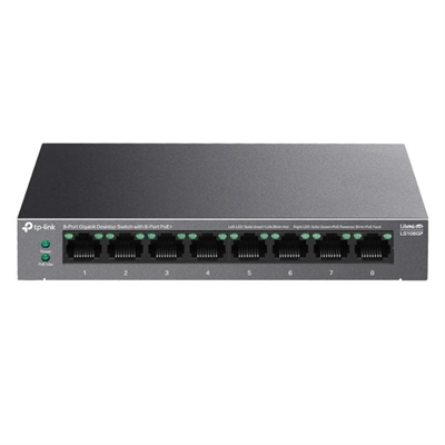 [NSWSSO0372] TP-Link LS108GP Switch 8xGb PoE+ 62W Desktop