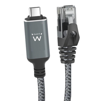 [AAOAAC0197] EWENT Cable USB-C 3.1 A RJ45 CAT6 FTP, 1Gbps, 2m