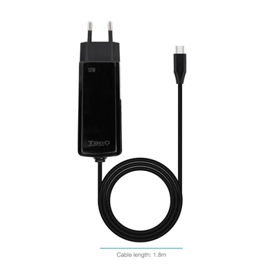 [AAOACR0294] Tooq Cargador portátil GAN USB-C PD 90W Cúbico