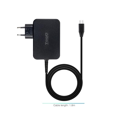 [AAOACR0289] Tooq Cargador portátil GAN USB-C PD 100W Negro