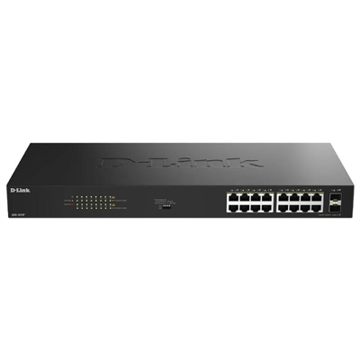 [NSWSAR0459] D-Link DGS-1018P/E Switch 16xGbE PoE+ 2xSFP