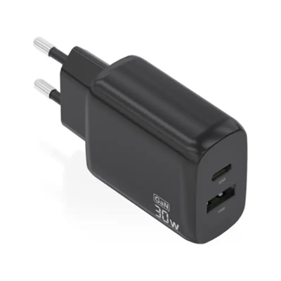 [AATCAT0497] Aisens Cargador GaN 30W USB-C PD3.0 QC4.0 USB-A